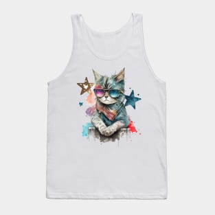 Cute Cat Superstar Tank Top